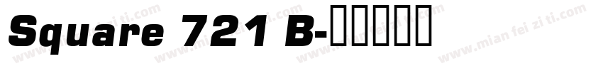 Square 721 B字体转换